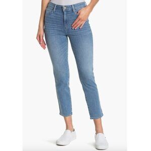 PAIGE Hoxton Slim Cropped Jeans Melrose Jeans Fading Mid Wash (Women's Size 28)